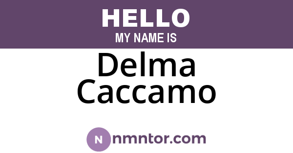 Delma Caccamo