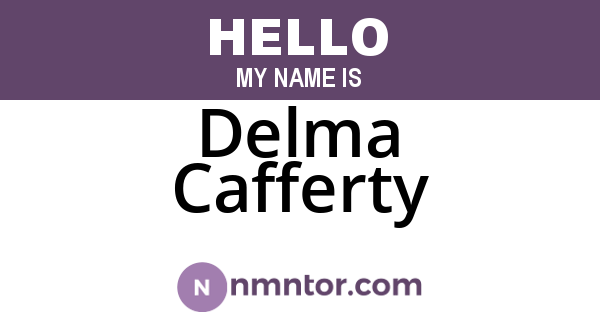 Delma Cafferty