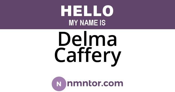 Delma Caffery