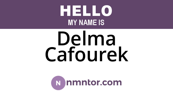 Delma Cafourek