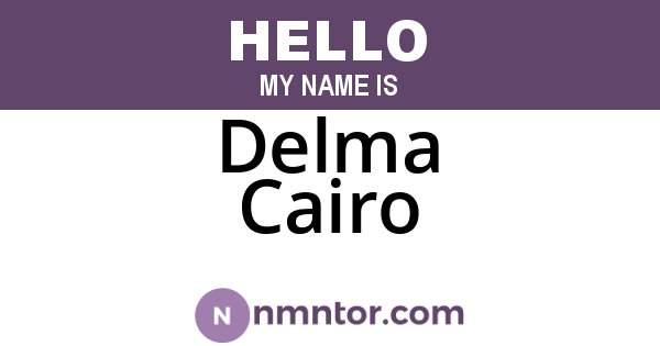 Delma Cairo