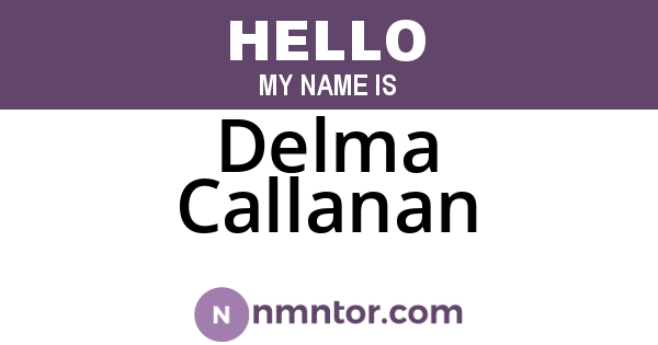 Delma Callanan