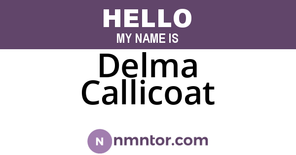 Delma Callicoat