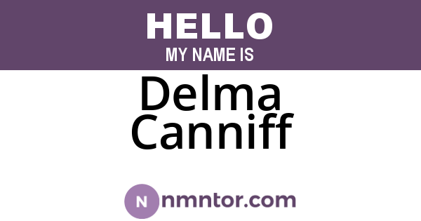 Delma Canniff