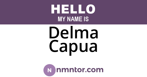 Delma Capua