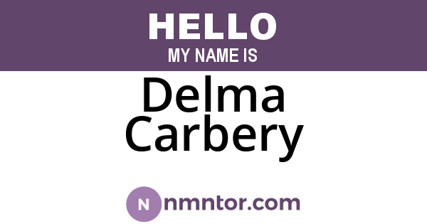 Delma Carbery