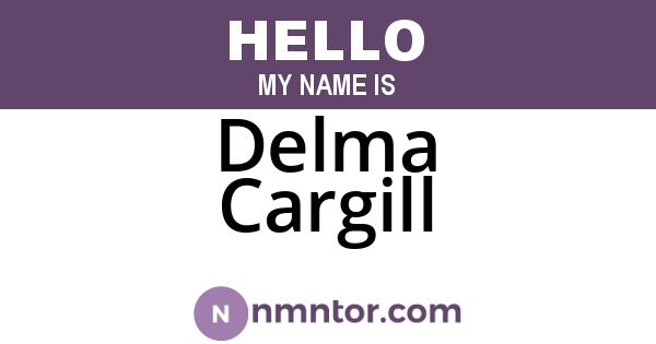 Delma Cargill
