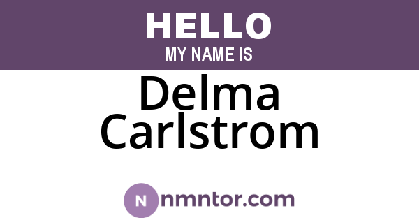 Delma Carlstrom