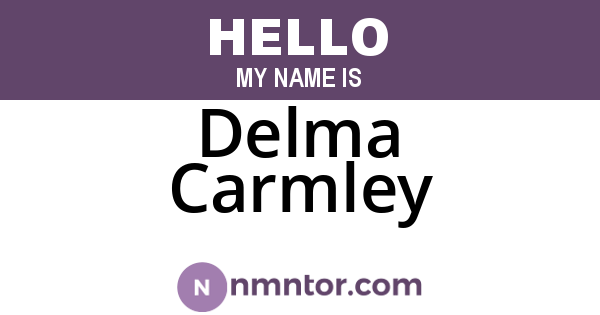 Delma Carmley