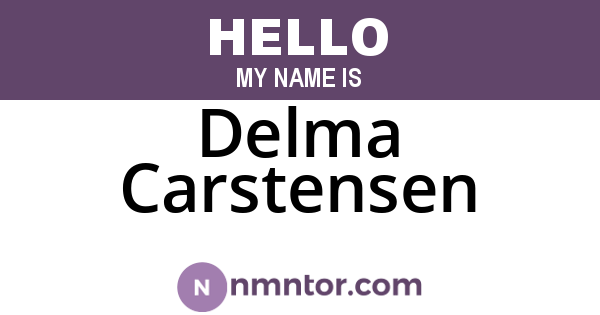 Delma Carstensen