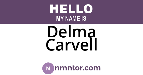 Delma Carvell