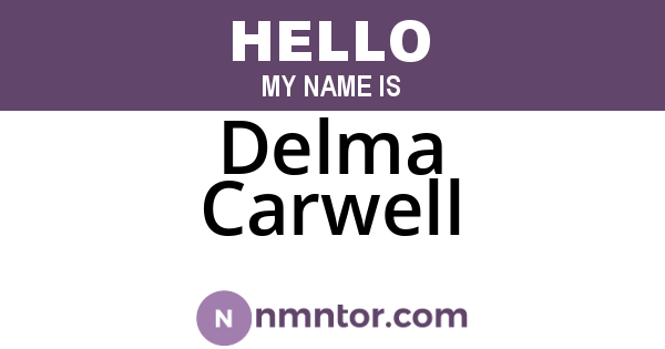 Delma Carwell