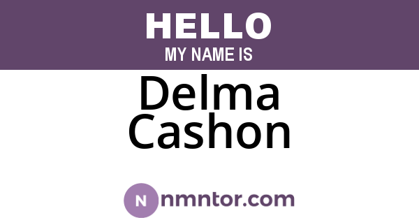 Delma Cashon