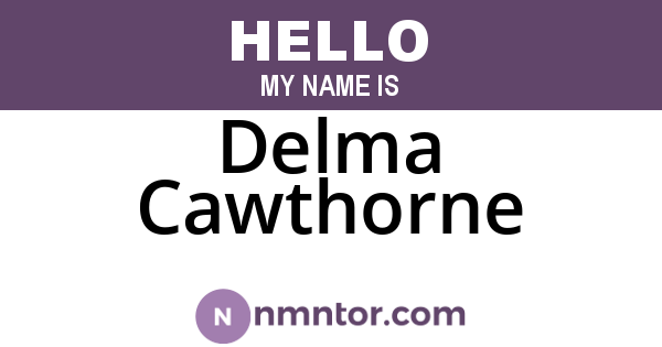 Delma Cawthorne