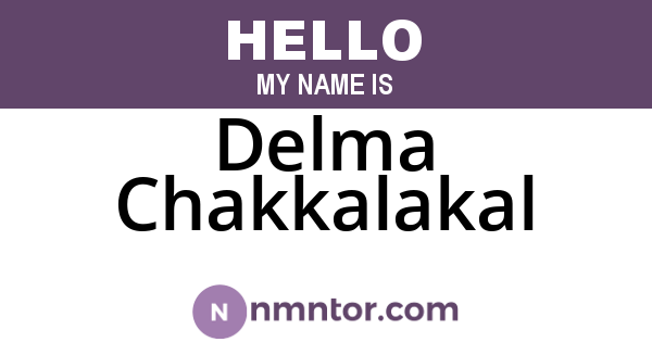 Delma Chakkalakal
