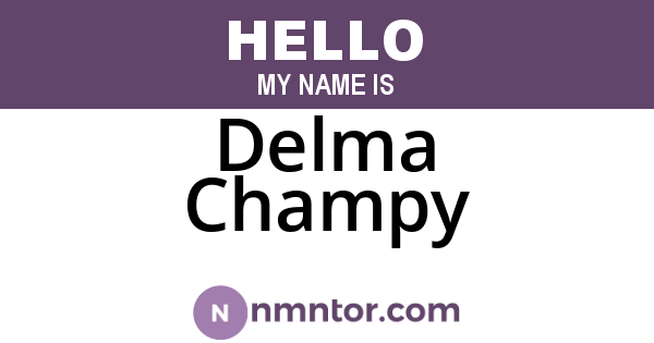 Delma Champy