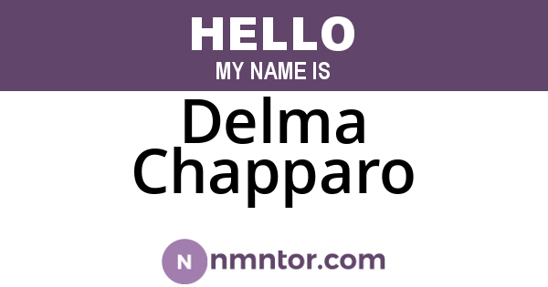 Delma Chapparo