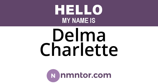 Delma Charlette