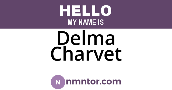 Delma Charvet