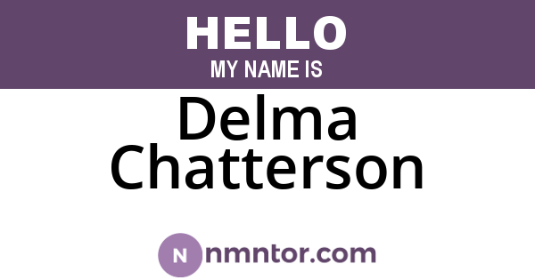 Delma Chatterson