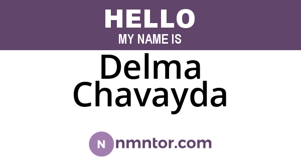 Delma Chavayda