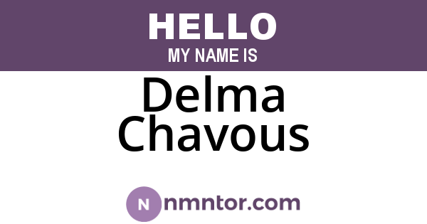 Delma Chavous