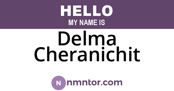Delma Cheranichit