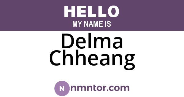 Delma Chheang