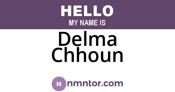 Delma Chhoun