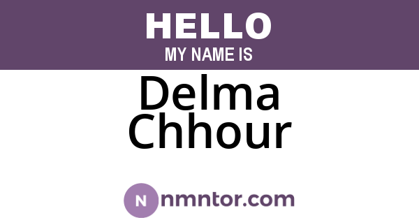 Delma Chhour