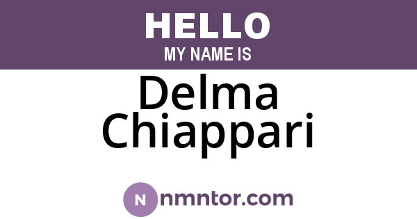 Delma Chiappari