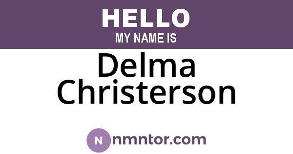 Delma Christerson