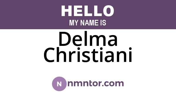 Delma Christiani