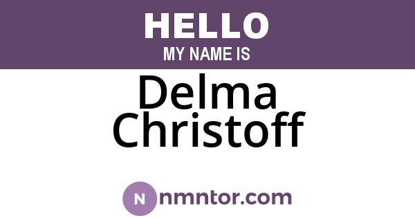 Delma Christoff