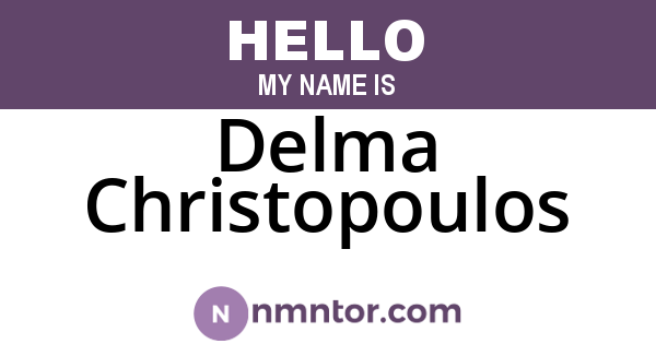Delma Christopoulos
