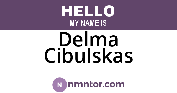 Delma Cibulskas