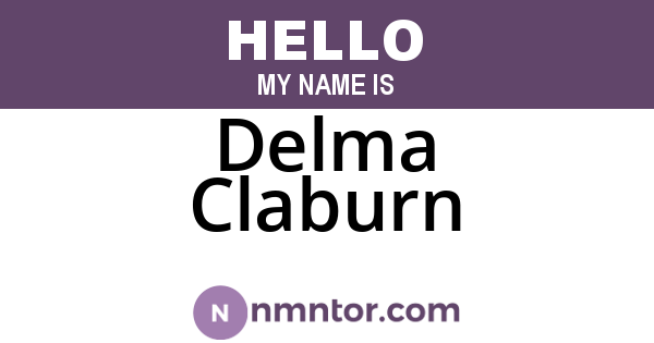 Delma Claburn