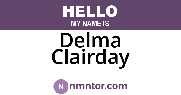 Delma Clairday