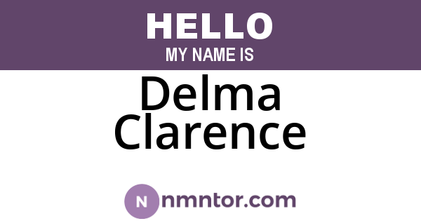 Delma Clarence