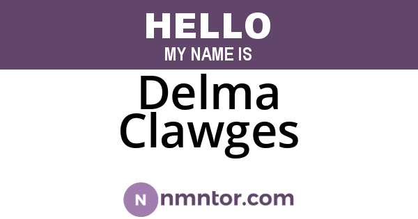 Delma Clawges