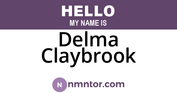 Delma Claybrook