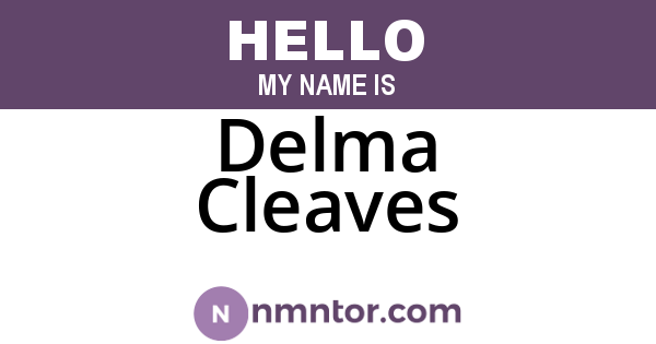 Delma Cleaves