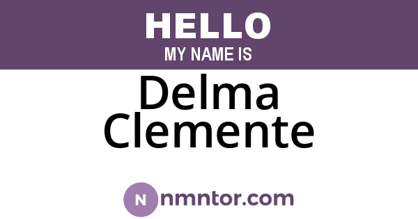 Delma Clemente
