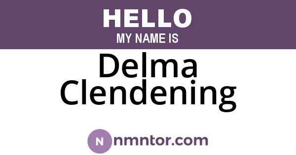 Delma Clendening