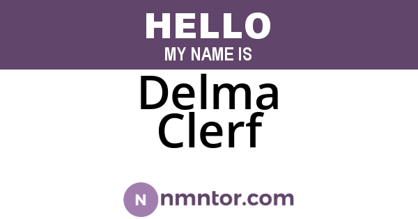 Delma Clerf