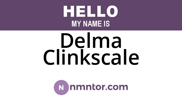 Delma Clinkscale