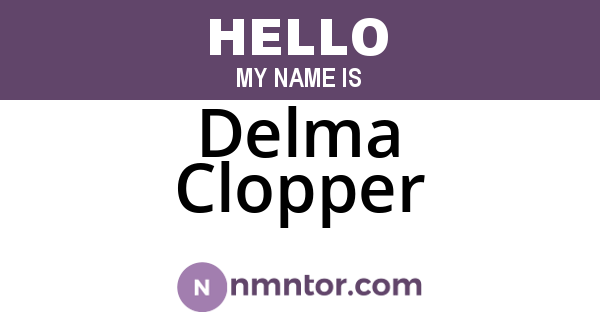 Delma Clopper