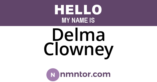 Delma Clowney
