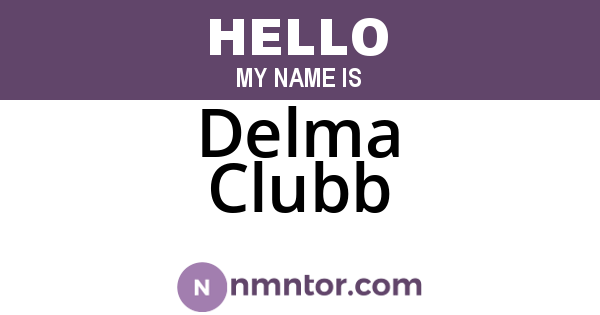 Delma Clubb
