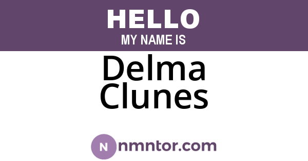 Delma Clunes